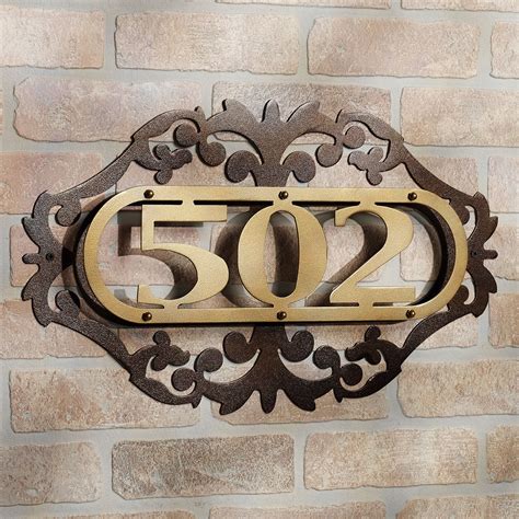 personalized metal house numbers